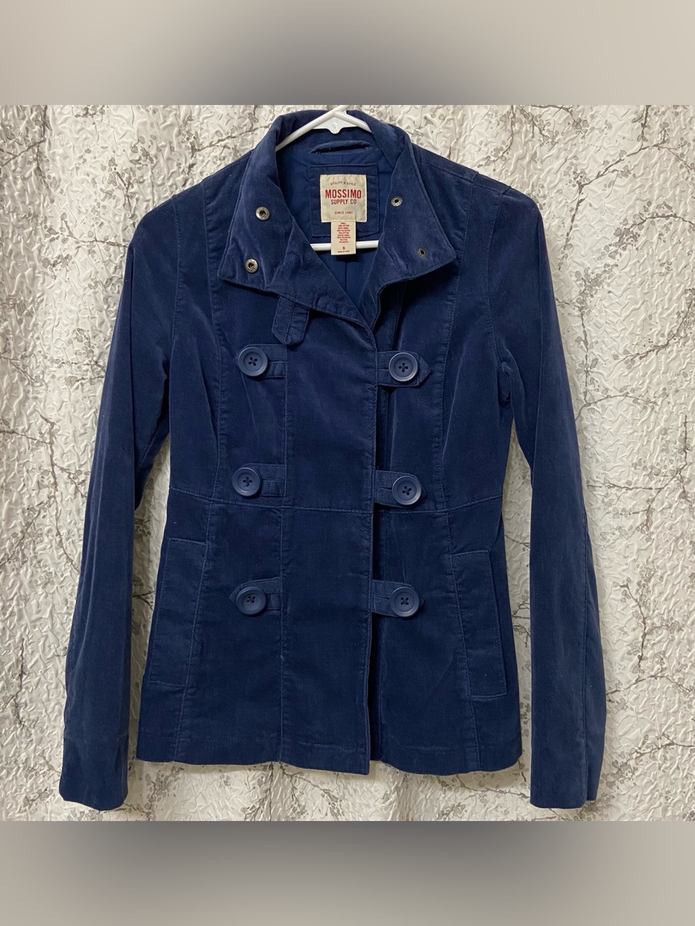 Mossimo Supply Co. Dark Navy Corduroy Button-Front size Small